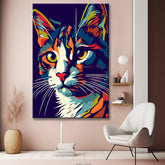 Cat portrait - painting by numbers